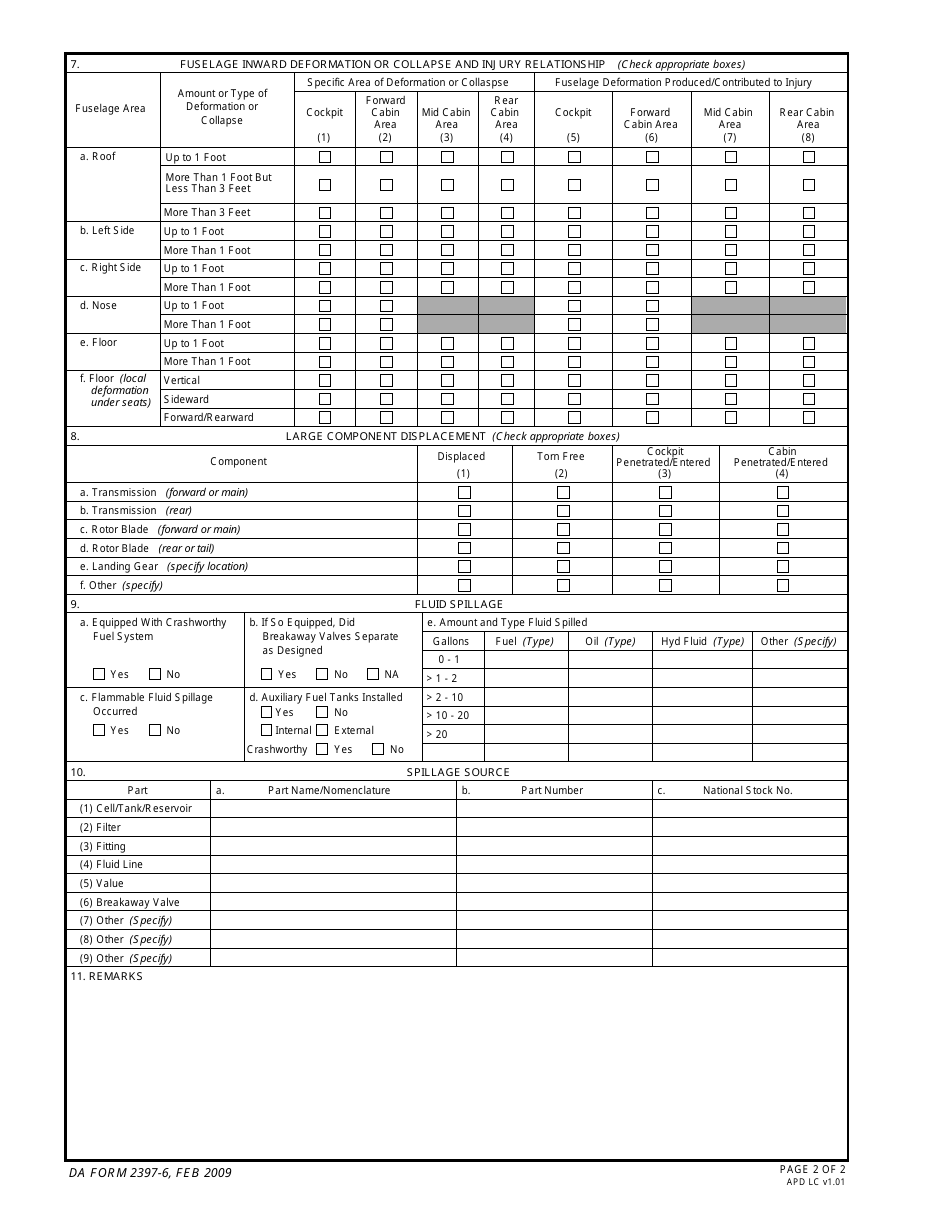 DA Form 2397-6 - Fill Out, Sign Online and Download Fillable PDF ...