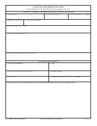 Document preview: DA Form 7399 Survey/Decontamination Records