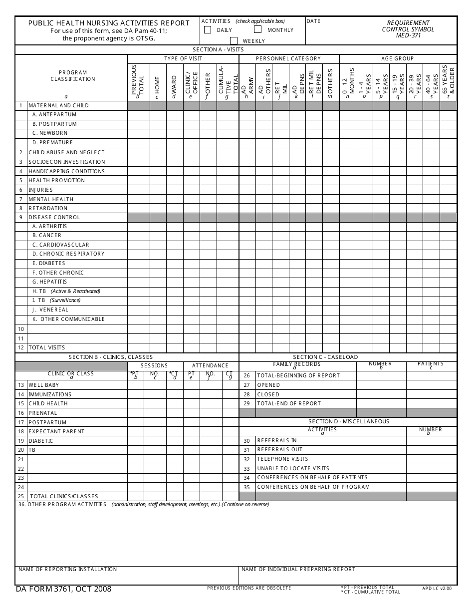 DA Form 3761 - Fill Out, Sign Online and Download Fillable PDF ...