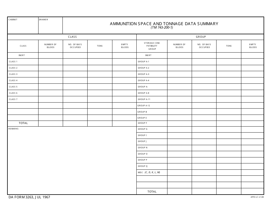 DA Form 3263 - Fill Out, Sign Online and Download Fillable PDF ...
