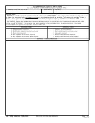Document preview: DA Form 5440-22 Delineation of Clinical Privileges