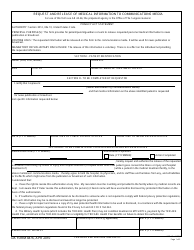 Document preview: DA Form 4876 Request and Release of Medical Information to Communications Media