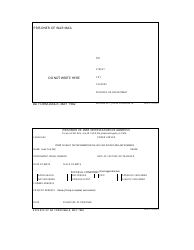 Document preview: DA Form 2666-R Prisoner of War Notification of Address/Prisoner of War Mail