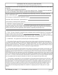 Document preview: DA Form 4881 Agreement for the Loan of US Army Materiel