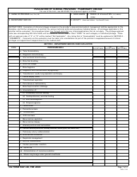 DA Form 5441-46 Evaluation of Clinical Privileges - Pulmonary Disease
