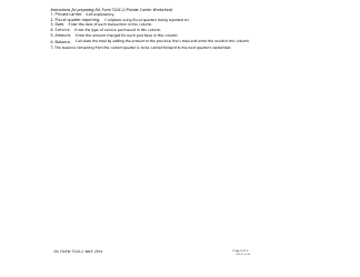 DA Form 7224-2 Private Carrier Service Worksheet, Page 2