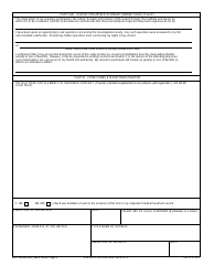 DA Form 5303 Volunteer Agreement Affidavit, Page 2