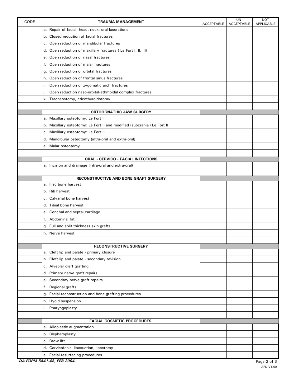 DA Form 5441-48 - Fill Out, Sign Online and Download Printable PDF ...