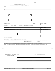 Document preview: DA Form 2669 Certificate of Death