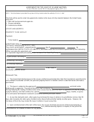 Document preview: DA Form 4881-5 Agreement for the Lease of US Army Materiel