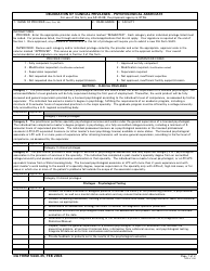Document preview: DA Form 5440-35 Delineation of Clinical Privileges - Psychological Associate