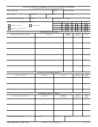 DA Form 2672-R Classification Questionnaire for Officer Retained Personnel