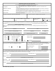 DA Form 7303 Donor/Recipient History Interview