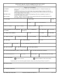 Document preview: DA Form 7432 Sergeants Major Course Administrative Data Sheet