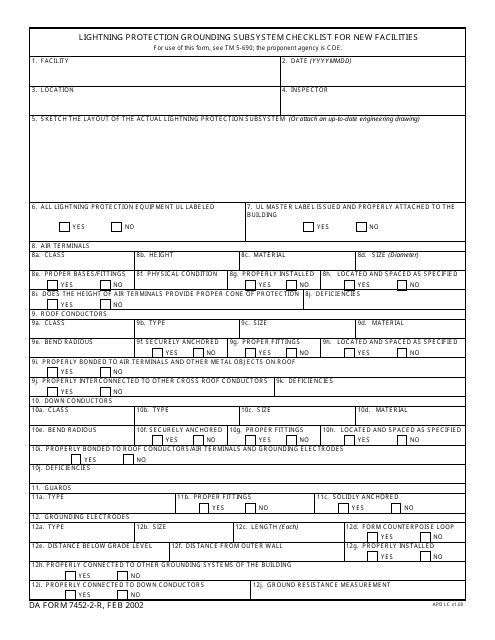 DA Form 7452-2-R  Printable Pdf