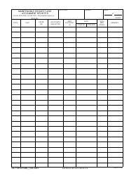 Document preview: DA Form 5480 Maintenance Request and Assignment Register