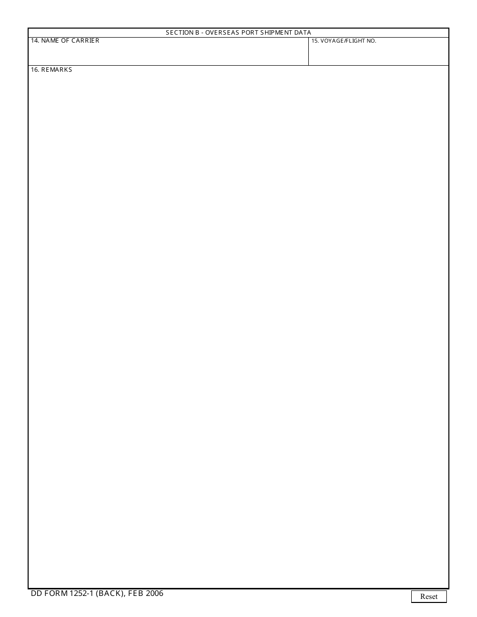 DD Form 1252 1 Fill Out Sign Online And Download Fillable PDF