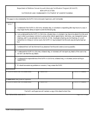DD Form 2950 Sexual Assault Advocate Certification Program (D-Saacp) for New Applicants, Page 10
