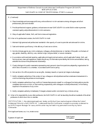 DD Form 2950 Sexual Assault Advocate Certification Program (D-Saacp) for New Applicants, Page 5