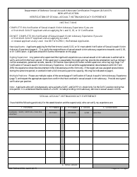 DD Form 2950 Sexual Assault Advocate Certification Program (D-Saacp) for New Applicants, Page 6