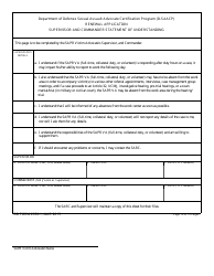 DD Form 2950-1 Sexual Assault Advocate Certification Program (D-Saacp) - Renewal Applicantion Packet, Page 10