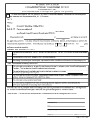 DD Form 2950-1 Sexual Assault Advocate Certification Program (D-Saacp) - Renewal Applicantion Packet, Page 13