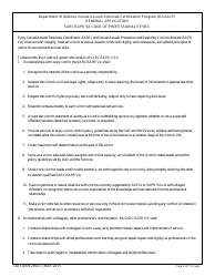 DD Form 2950-1 Sexual Assault Advocate Certification Program (D-Saacp) - Renewal Applicantion Packet, Page 4