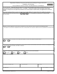 DD Form 2950-1 Sexual Assault Advocate Certification Program (D-Saacp) - Renewal Applicantion Packet, Page 9