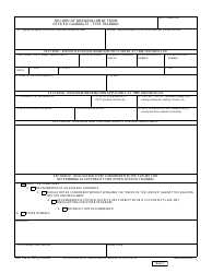 Document preview: DD Form 785 Record of Disenrollment From Officer Candidate - Type Training