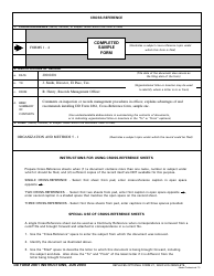 Document preview: DD Form 2861 Cross-reference