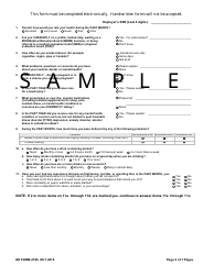 DD Form 2795 Pre-deployment Health Assessment, Page 2