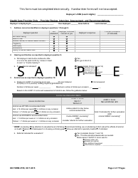 DD Form 2795 Pre-deployment Health Assessment, Page 4
