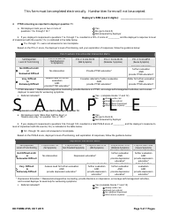DD Form 2795 Pre-deployment Health Assessment, Page 5