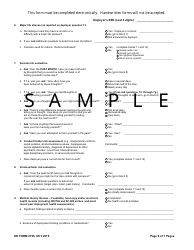 DD Form 2795 Pre-deployment Health Assessment, Page 6