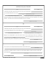 DD Form 490 Record of Trial, Page 5