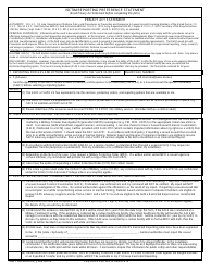 DD Form 2910 Victim Reporting Preference Statement