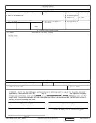 Document preview: DD Form 458 Charge Sheet