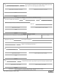 DD Form 458 Charge Sheet, Page 2