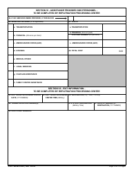 DD Form 2585 Repatriation Processing Center Processing Sheet, Page 10