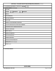 DD Form 2585 Repatriation Processing Center Processing Sheet, Page 8