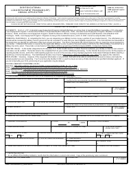 DD Form 2475 DoD Educational Loan Repayment Program (LRP) Annual Application