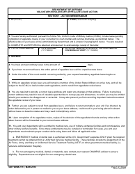DD Form 2717 Voluntary/Involuntary Appellate Leave Action