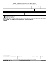 DD Form 2208 Download Fillable PDF, Rabies Vaccination Certificate