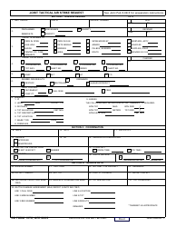 Document preview: DD Form 1972 Joint Tactical Air Strike Request