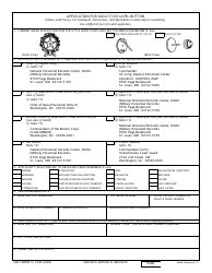 Document preview: DD Form 3 Application for Gold Star Lapel Button
