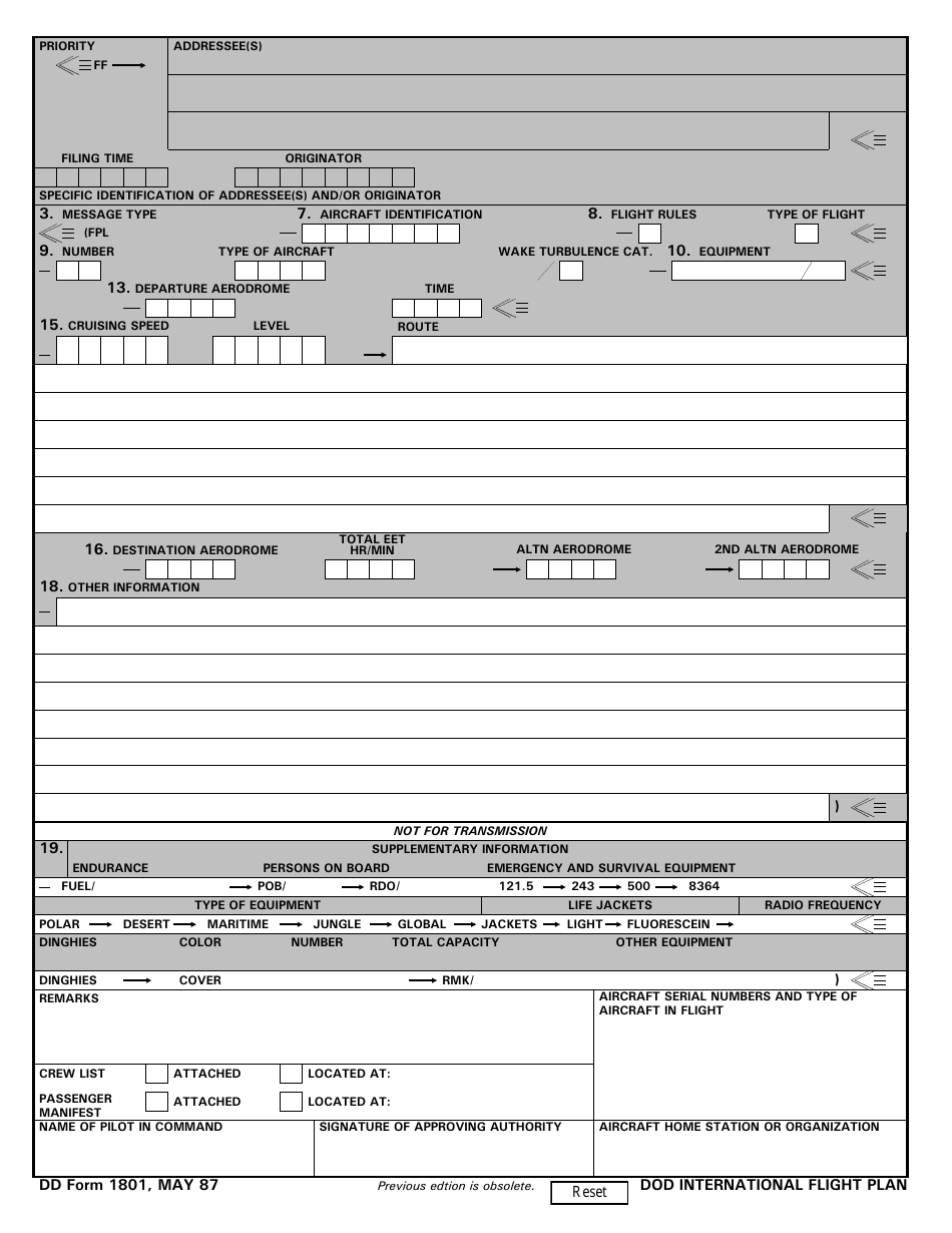 Dd Form 1801 Fillable 8996