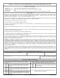 DD Form 2494 TRICARE - Active Duty Family Member Dental Plan (Fmdp) Enrollment Election