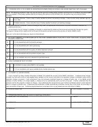 DD Form 2494 TRICARE - Active Duty Family Member Dental Plan (Fmdp) Enrollment Election, Page 2