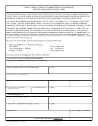 Document preview: DD Form 2988 Computer/Electronic Accommodations Program (CAP) Partnership Representative Form