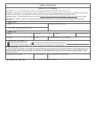 Document preview: DD Form 1745 Animal Euthanasia